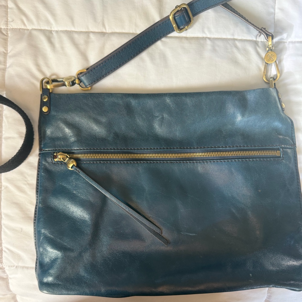 HOBO Peacock Leather Crossbody Bag